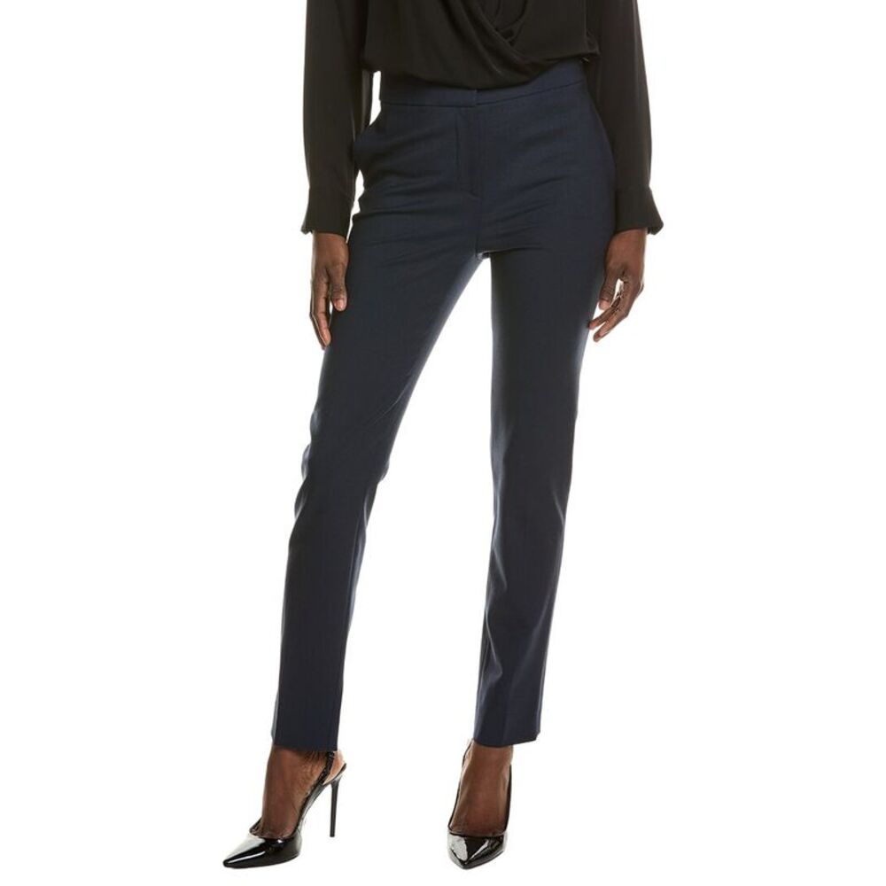 Oscar De La Renta Womens  Long Wool-Blend Skinny Pant